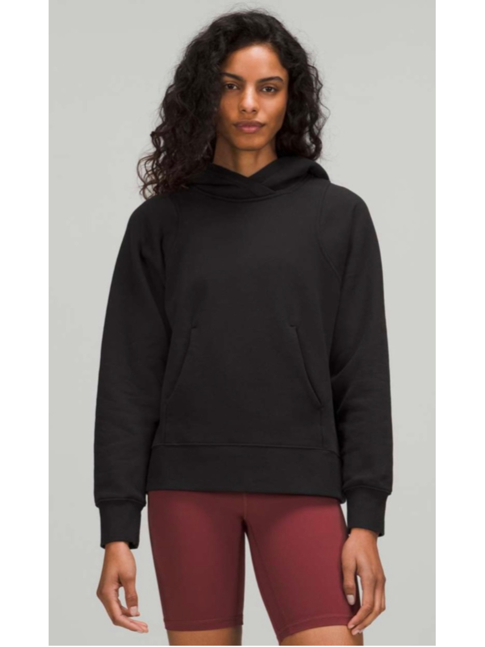 Lululemon Loungeful Hoodie Sweatshirt Pullover Black Comfy Women's Size 4